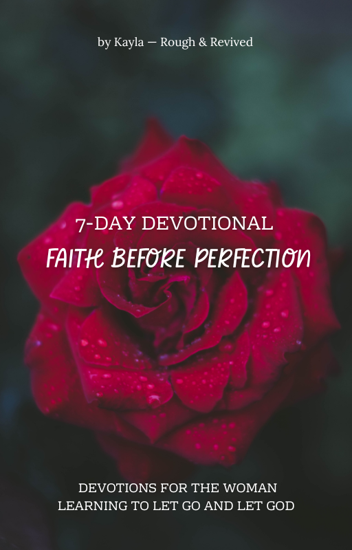 cover for faith before perfection 7 day devotional