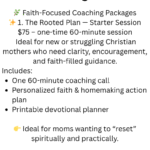 🌿 faith focused coaching packages
