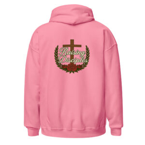 Raising Disciples Christian Hoodie with Roses & Cross Hoodie