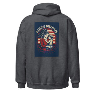 Raising Disciples Patriotic Hoodie | Christian Mom & Child Faith Apparel