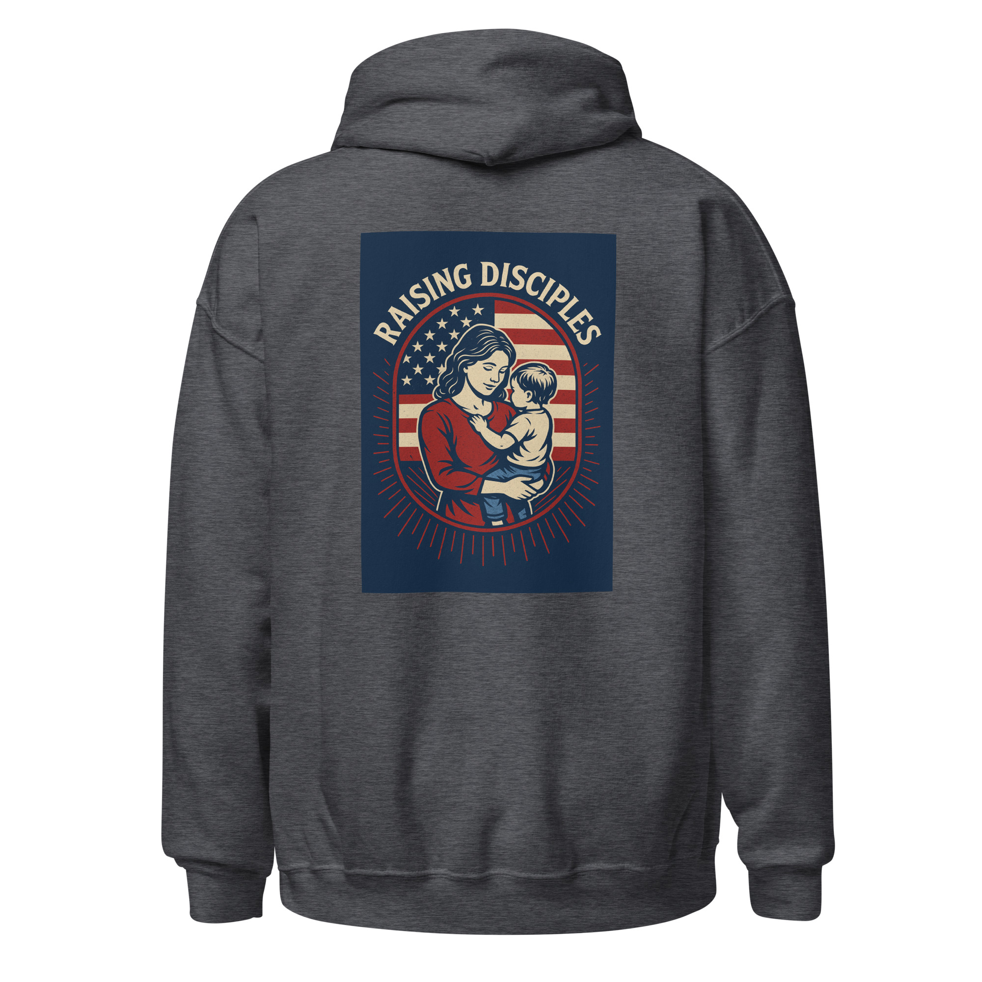 Raising Disciples Patriotic Hoodie | Christian Mom & Child Faith Apparel