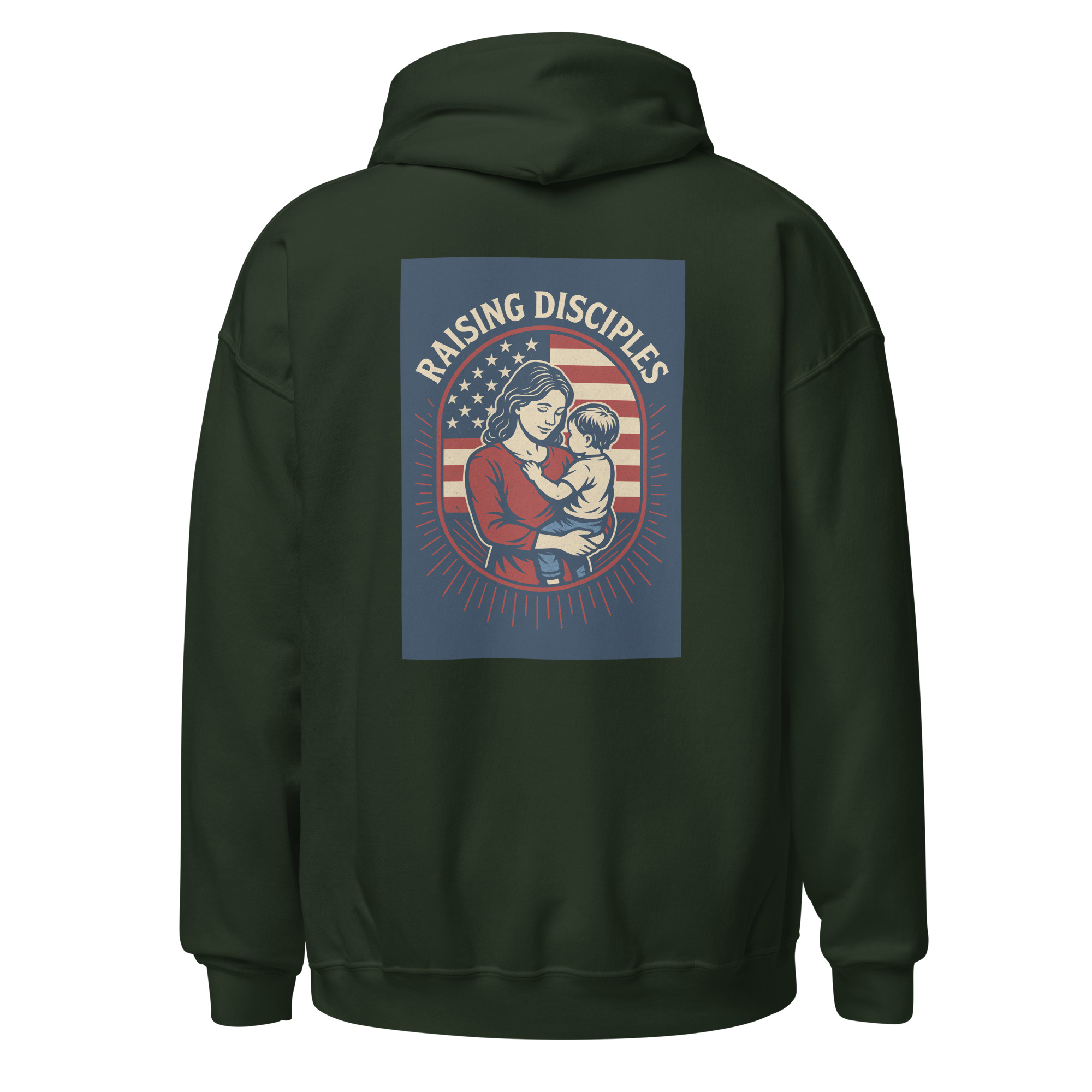 Raising Disciples Patriotic Hoodie | Christian Mom & Child Faith Apparel - Image 10