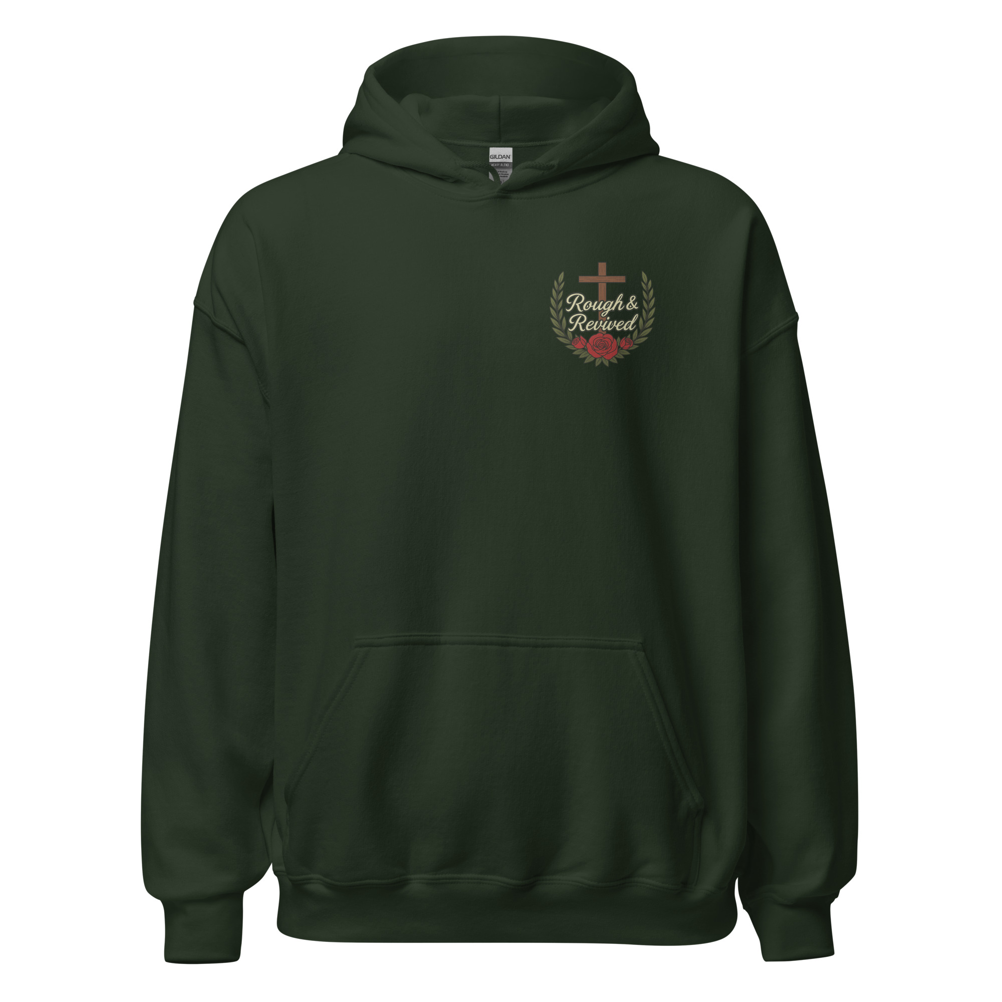 Raising Disciples Christian Hoodie with Roses & Cross Hoodie - Image 9