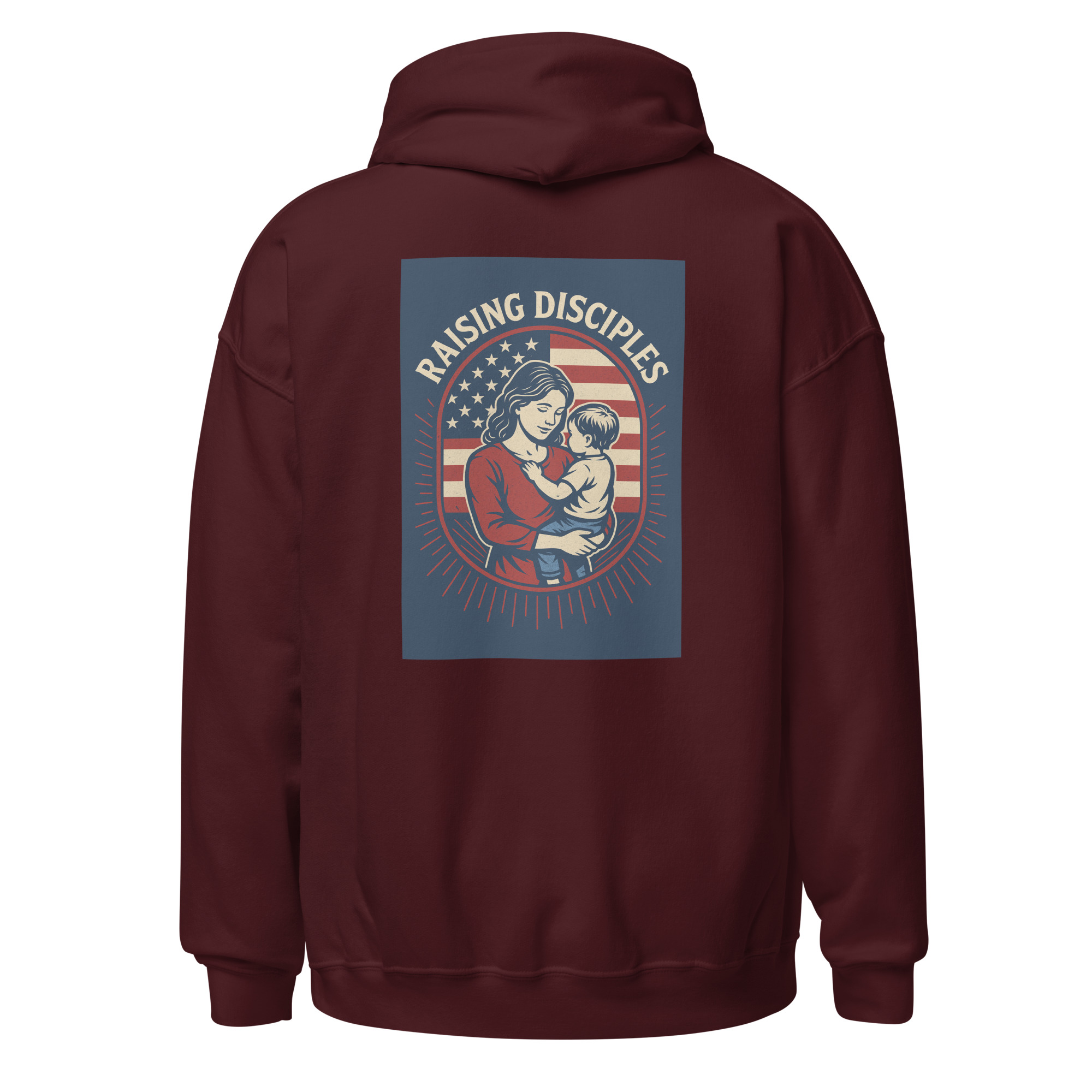 Raising Disciples Patriotic Hoodie | Christian Mom & Child Faith Apparel - Image 8