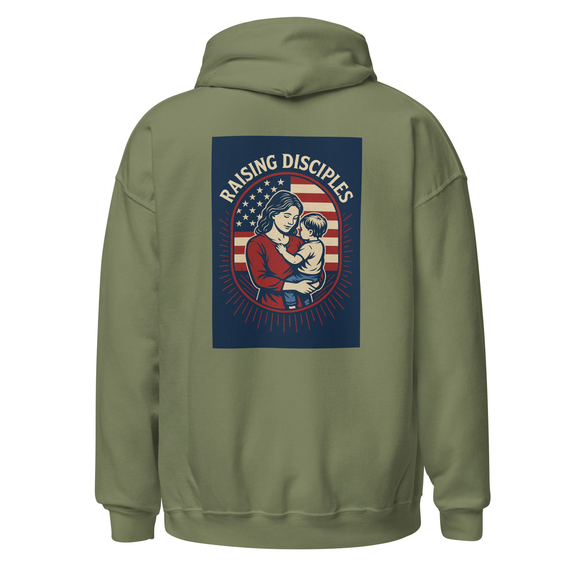 Raising Disciples Patriotic Hoodie | Christian Mom & Child Faith Apparel - Image 17
