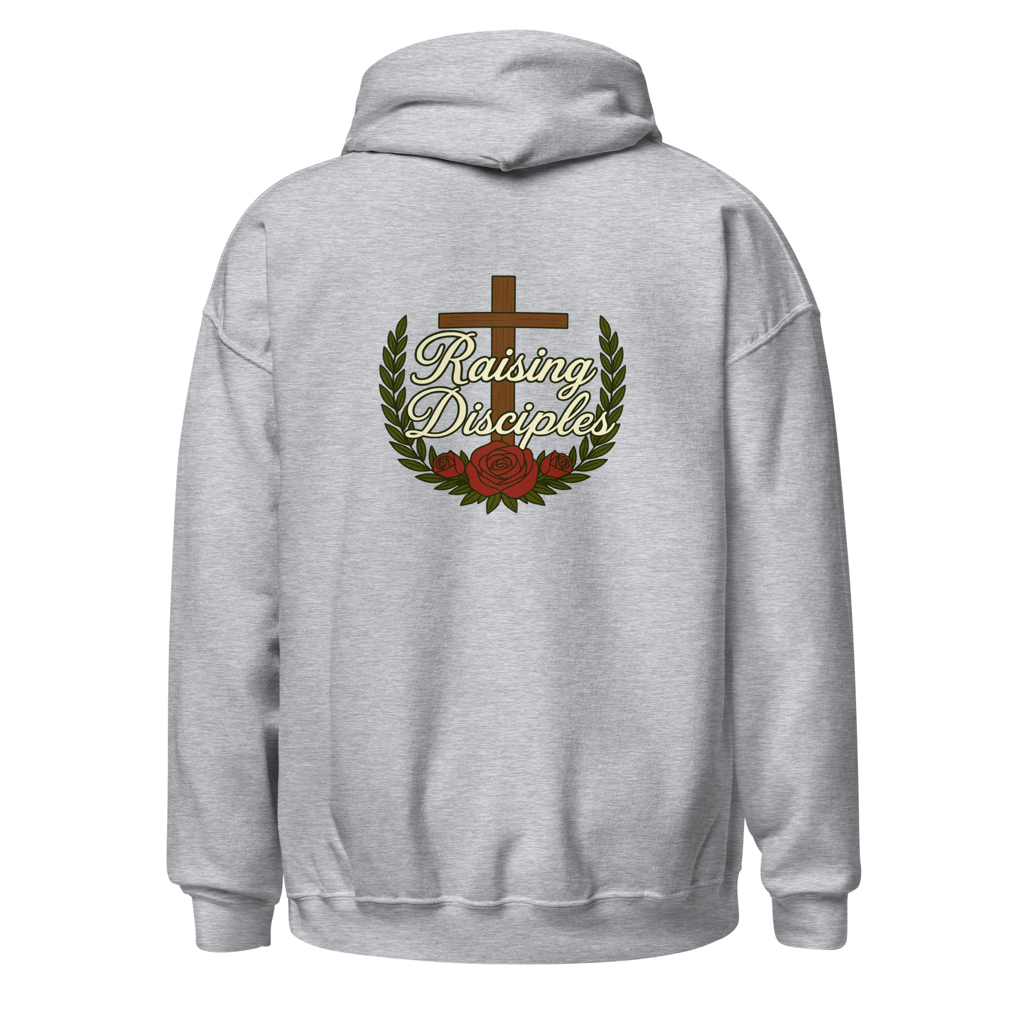 Raising Disciples Christian Hoodie with Roses & Cross Hoodie - Image 21