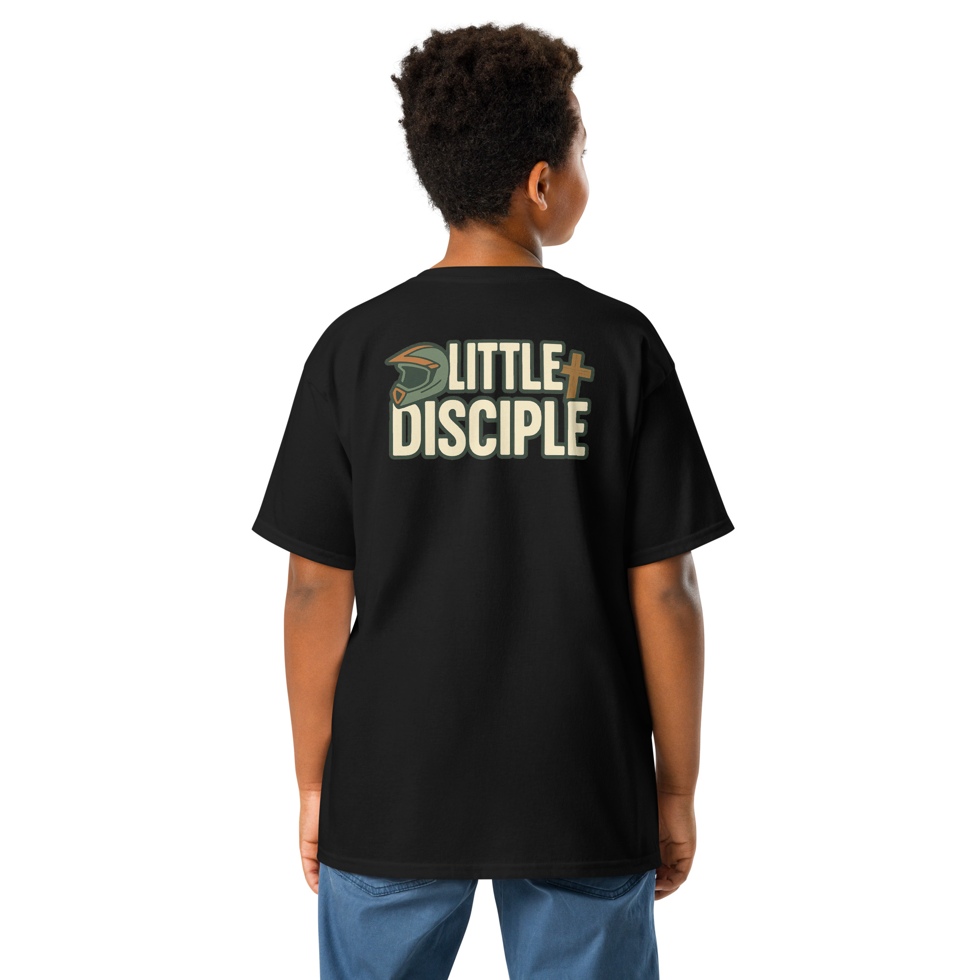 Little Disciple Dirt Bike Tee – Christian Boys Motocross Shirt | Rough & Revived Kids Apparel - Image 2