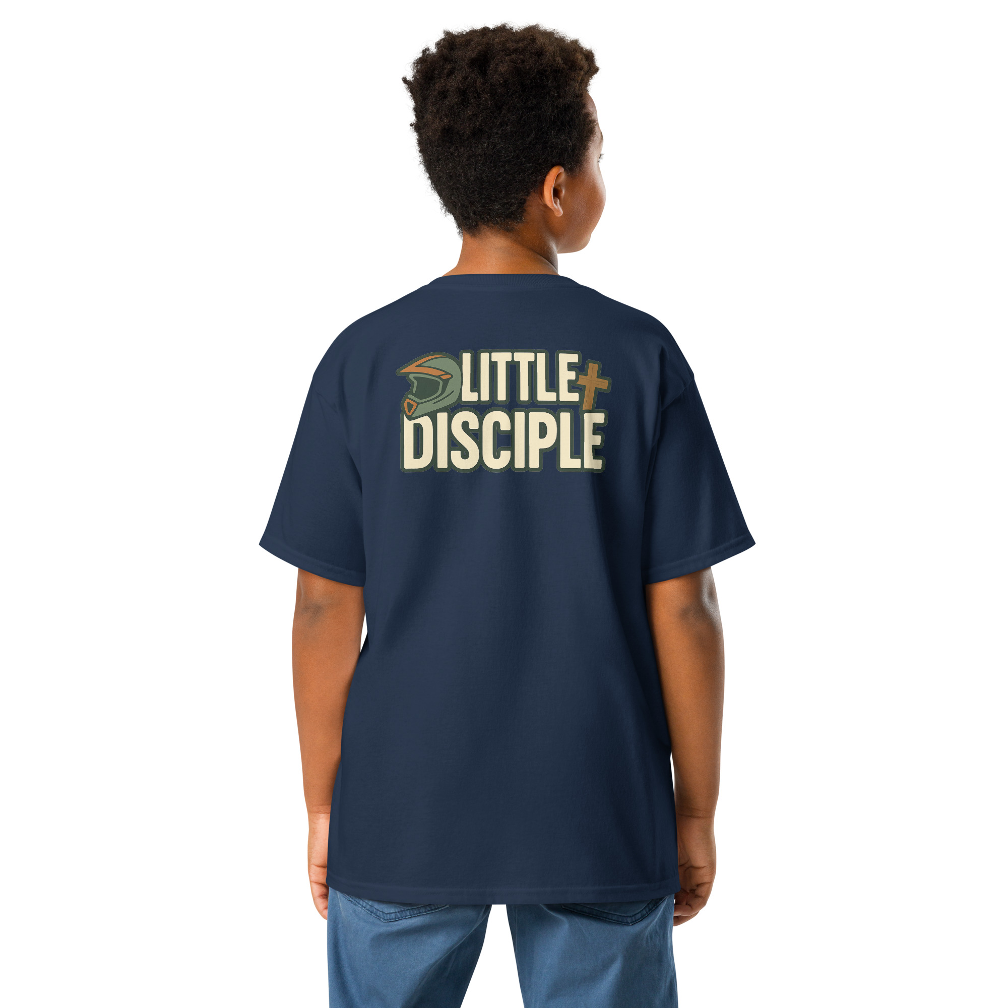 Little Disciple Dirt Bike Tee – Christian Boys Motocross Shirt | Rough & Revived Kids Apparel - Image 5