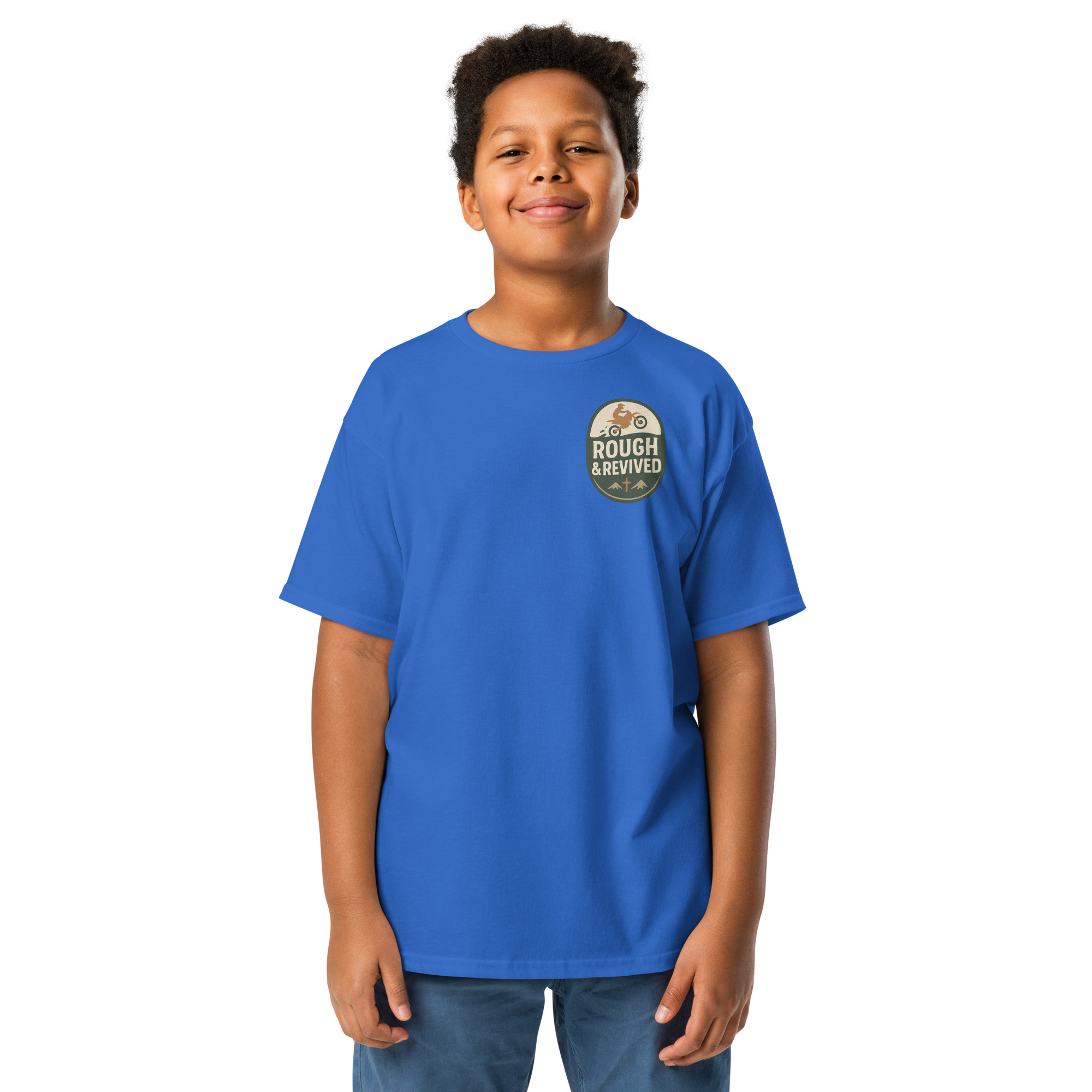 Little Disciple Dirt Bike Tee – Christian Boys Motocross Shirt | Rough & Revived Kids Apparel - Image 10