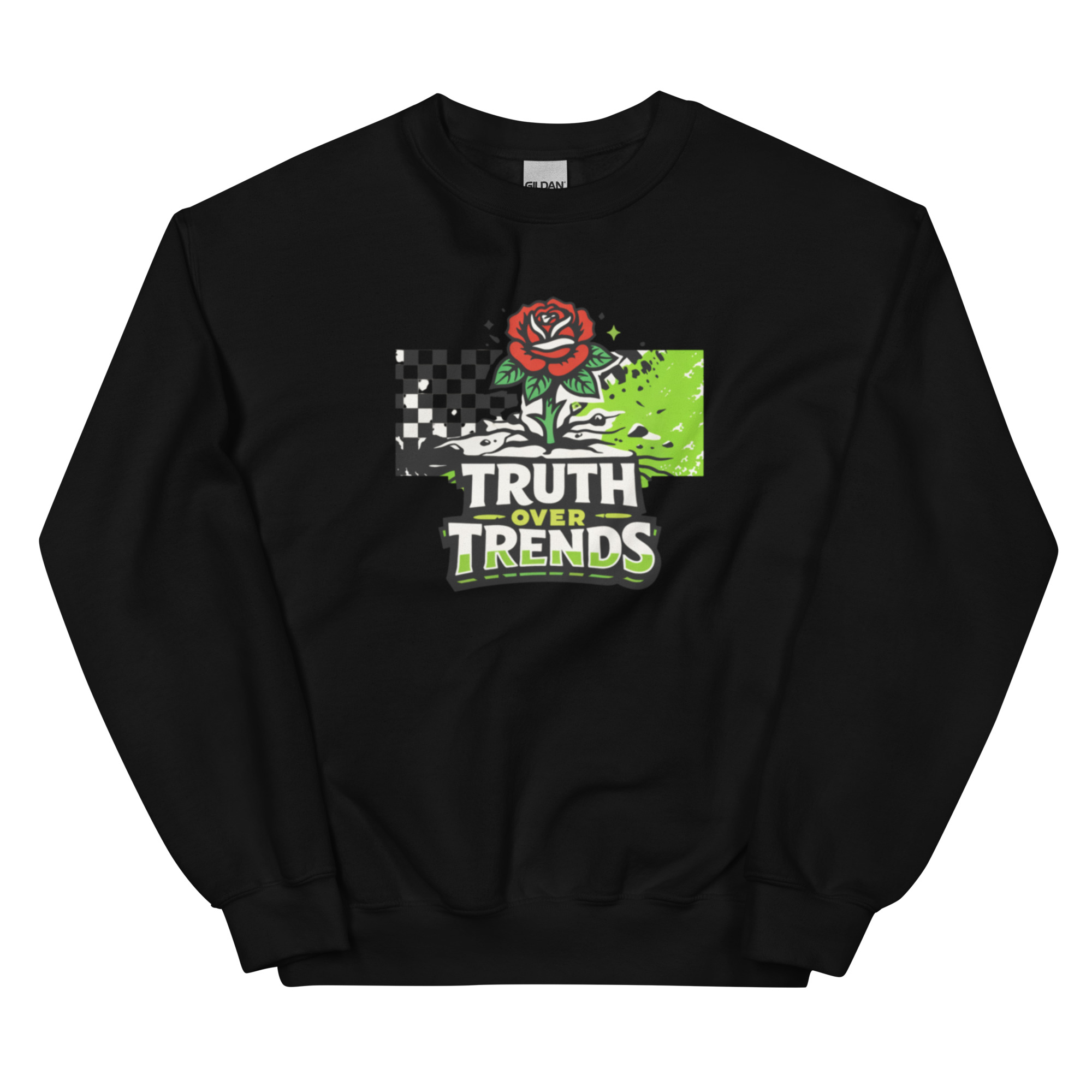 Truth Over Trends Sweater | Christian Streetwear Sweatshirt | Faith Over Culture Youth Apparel | Skater Style Christian Top